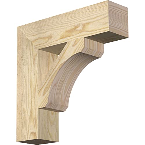 4"W x 16"D x 16"H Legacy Block Rough Sawn Bracket, Douglas Fir