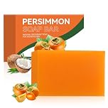Persimmon Soap Bar for Body Odor Removal, Handmade Persimmon Green Tea Soap, Smell Eliminator Deodorant Bath Soap for Men Women, Deep Cleaning Moisturizing, Refreshing Skin Smell for All Skin Types
