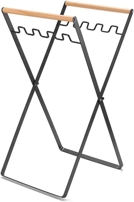 BIOSA Bin Bag Stand, Foldable Plastic Rubbish Bag Holder, Sturdy Height
