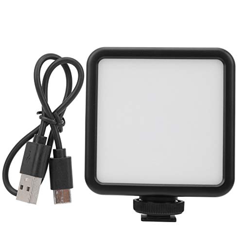 Image of Portable Double Color Temperature Fill Light 3200 5600K 850Lm Dimmable Cordless Video Lamp Black ABS Photography Illumination Equipment for Tripod Mirrorless Camera
