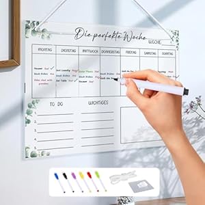 Meanju Wochenplaner Acryl Magnetisch 30 * 20CM