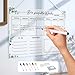 Wochenplaner Acryl Magnetisch,30 * 20CM,Wochenkalender Planungstafel,Magnetisch Whiteboard Wochenplaner,Abwischbar Familienplaner,Magnetischer Wochenplane Abwischbar,Monatsplaner Magnetisc