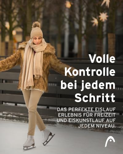Head Eiskunstlauf Schlittschuhe Opal I Knöchelpolster I Damen Schlittschuhe mit Edelstahlkufe I Floral-Design I ideal für Einsteigerinnen… – Ansicht 3