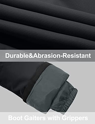 Gemyse Kids Snow Ski Pants Insulated Waterproof Skiing Pants Boys Girls' Windproof Warm Snowboarding Pants (Absolute Black,8) #TOP6