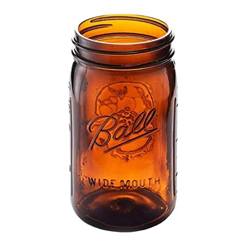 Ball Elite Collection Amber Glass Mason Jar Cover