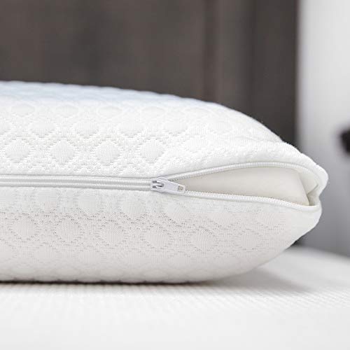 Sensorpedic Gel Overlay Memory Foam Pillow, 1 Count (Pack Of 1), White #TOP4