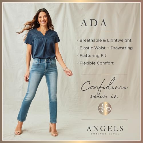 Angels Forever Young Women's Ada Wide Leg Tie Waist Pants4