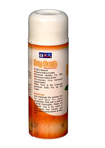Image of JiMMy Pet Products Dry Bath Cat Shampoo Powder for Cats and Kittens No Water Needed (300gm)