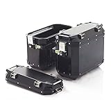 Triumph Expedition Black Aluminum Panniers Tiger Saddlebags