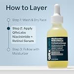 QRxLabs 5% Niacinamide Serum with 1% Retinol & Alpha Arbutin - 2 Fl Oz - Anti-Aging Retinol Serum for Face, Pore Minimizer & Wrinkle Reducer - Image 5