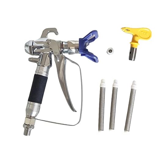 TUHUT Airless Paint Spray Gun High Pressure 3600 PSI High Pressure Spray Gun for Paint Sprayer with 2 x Airless Paint Spray Gun Filter