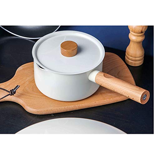 Poêle de friture antiadhésive à induction avec manche en silicone isolant