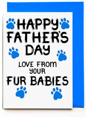 Fathers Day Card From Fur Babies, Dogs, Cats, Rabbit, For A Dog Daddy, Cat Dad - View 3