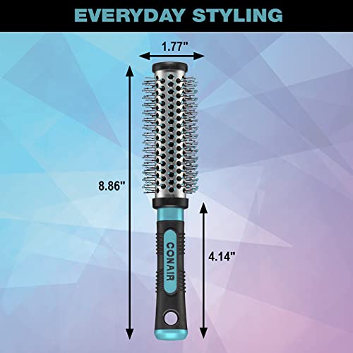 Conair Salon Results Metal Round Brush For Blow-Drying, Hairbrush For Short To Medium Hair Length, Color May Vary, Small, 1 Count #TOP4