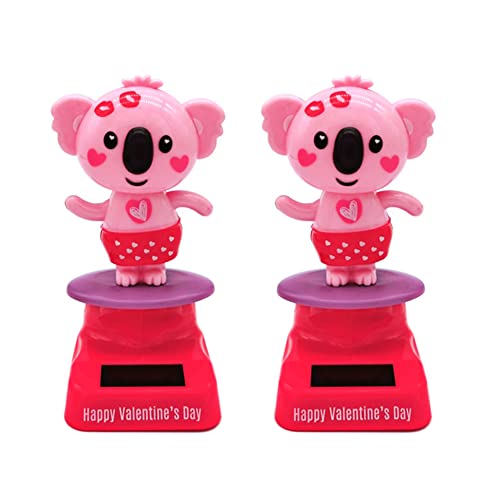Zcargel 2 Pcs Shaking Head Toy, Funny Shaking Koala Doll Toy Cute Animal Solar Powered Dancing Dolls Solar Power Dancing Cartoon Dolls Solar Powered Toys for Car Interior Home Office Desk Decor