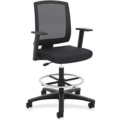 Hon Torch Mesh Task Stool - Mid Back Chair For Table Or Desk, Black (Hvl515) #TOP24