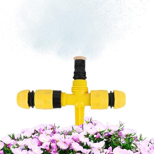 Aspersor de jardín para césped, aspersor de césped,de riego de jardinería | Gran cobertura de área, rango giratorio de 360 ​​grados, ancho, aspersor de jardín con control de flujo para macizos de flor