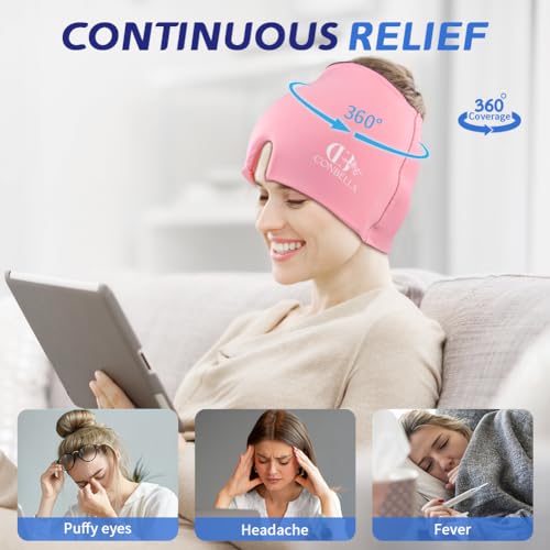 Image of Migraine Relief Cap, Soothing Headache Ice Face Mask Products