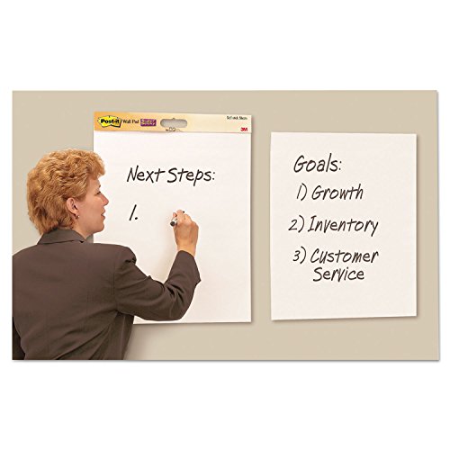 Post-it 566 Self-Stick Wall Pad, 20 x 23, White, 20 Sheets, 2-Pack