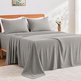 GOKOTTA 4 Piece King Size Sheet Set - Soft, Breathable...