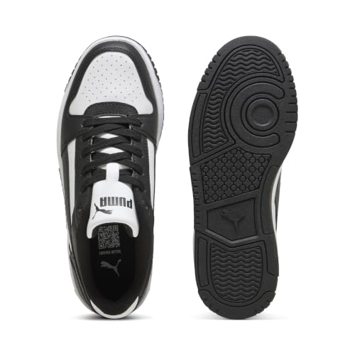 Puma Rebound Slam LO JR Sneaker, Blanc et Noir, 36 EU