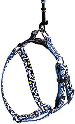 DYAprWu Adjustable Dog Harness Durable Print Harness Step-in Harness for Small Medium and Large Dogs Great for Dog Sports Training Walking Running