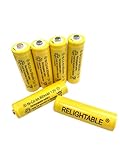 RELIGHTABLE AA Size NiCd AA 800mAh 1.2V Rechargeable Batteries for Solar Lamp Solar Light (6-PCS AA