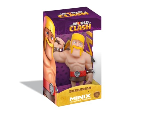 MINIX Bandai Figura de colección 12 cm, World of Clash, Barbarian, Coleccionables para Exhibición, Idea de Regalo, Juguetes para Niños y Adultos, Fans De Videojuegos (MN19199)