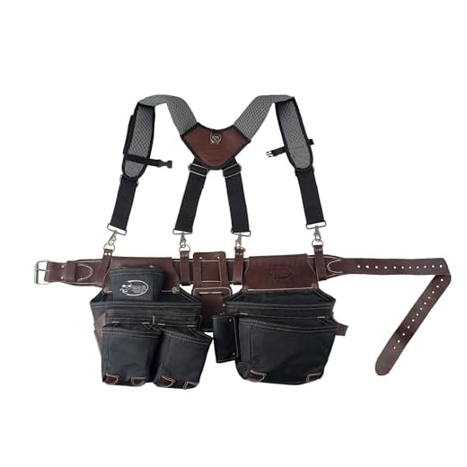 Leather Hybrid Tool Belt with Suspenders