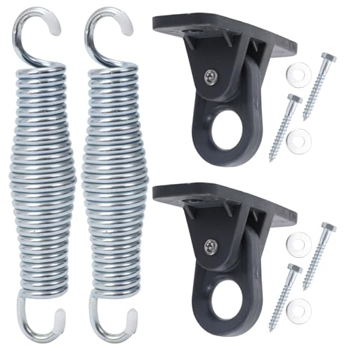 Heavy-Duty Porch Swing Hanging Kit, 750 lbs Capacity, Patented Suspension Hangers and Springs for Hammock Chairs, Ceiling Mount Swings