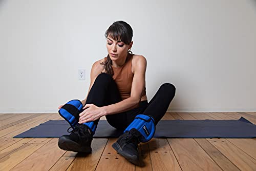 Gymenist Pair Of Ankle Weights Can Be Adjusted Up To 5 LB Each SET OF 2 x Weight Wraps (Total 10-LB) - Image 6