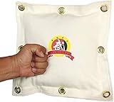 saco de soco wing chun Tamaño de 1 sección: 15.7 "de ancho x 15.7" de largo es aproximadamente una bolsa de lona para pared, el lienzo resistente se puede reutilizar y el efecto de cuidado de la palma es excelente.