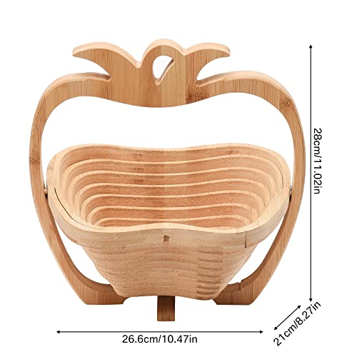Pannow Dried Fruit Gift Basket, Assortment Gourmet Snack Box, Food Bamboo Tray Candy Turns Into Basket For Mothers Day Christmas Birthday Anniversary Corporate Holiday, 10.47X8.27X11.02 Inch #TOP4