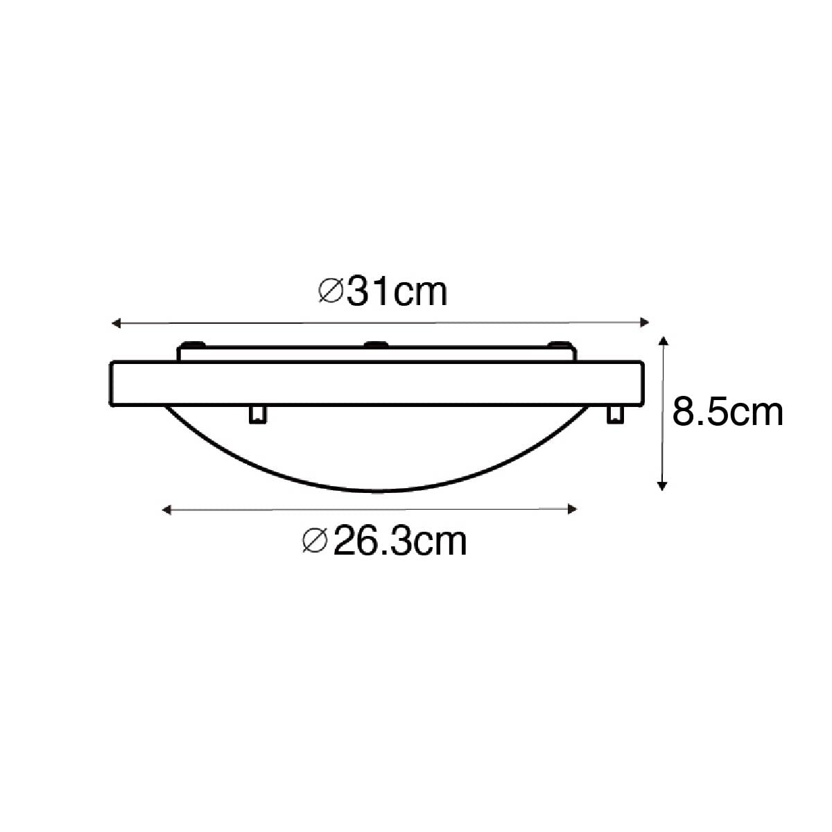 Qazqa yuma - Lampada da soffitto Moderno - 1 luce - 180 mm - Nero - Moderno - Illuminazione esterna