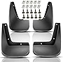 Set of 4 Front and Rear Side Mud Flaps Splash Guard for 2010-2017 Chevrolet Equinox with Fender Flares