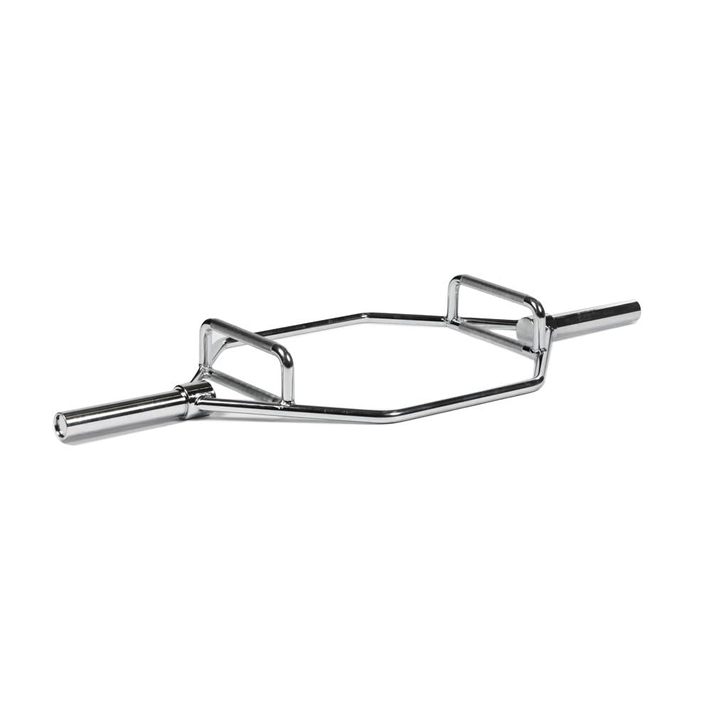 Titan Fitness Olympic 2in Hex Trap Bar, Weightlifting Deadlift Squat Barbell, Gym Equipment, Workout Equipment, Rated 500 LB, Knurled Grips, Bent Over Rows, Squat Jumps