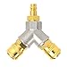 ERGAOBOY Interruttore distributore splitter compressore d'aria a 2 vie 1/4 "BSP con accoppiamento