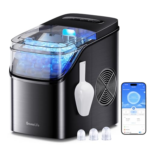 GoveeLife Smart Ice Maker Countertop, Portable Ice Machine with V...