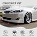 MagicDrift Front Bumper Lip Chin Spoiler, Compatible with 2006-2008 Lexus IS250 IS350 Base Sedan Only, VTX Style Polyurethane(PU) Front Lower Splitter Protector, Unpainted Black, 1 PC