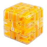 Labyrinthe à billes (grand jaune)