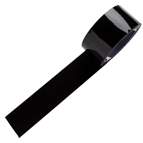 PRENDELUZ Cinta Americana 25m x 50mm negra, resistente y adhesiva, ideal para reparaciones, manualidades y proyectos de bricolaje.