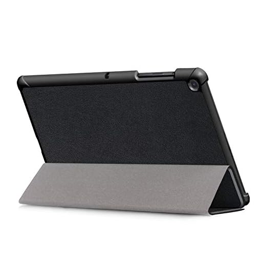 Kepuch Custer Case for Samsung Galaxy Tab S5e 10.5 T720 T725, Slim Smart Cover Case Protective PU Leather for Samsung Galaxy Tab S5e 10.5 T720 T725 - Black