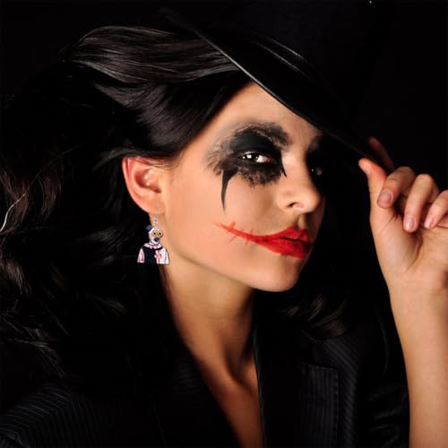 Gothic Horror Earrings for Women Men Halloween Acrylic Exaggerated Earrings Halloween Jewelry Gifts4