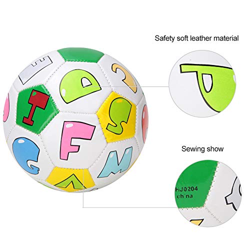 Soccer Ball Toy Gift Netter Mini-Trainingsball für Babys und Kleinkinder Sicherer Sport für Anfänger und Kinder zum Spielen und Trainieren im Innen- und Außenbereich(Buchstabe)