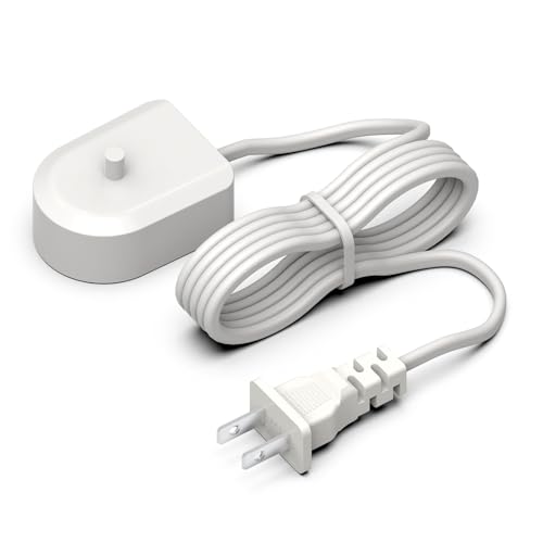 Sonicare Electric Toothbrush Charger Base Replacement for Philips 4100 HX6100 HX3000 HX6000 HX8000 HX9000 HX3100 HX3110 HX3120 HX3130 HX3216 HX3226 HX6000 Series Portable Waterproof Power Cord 4FT