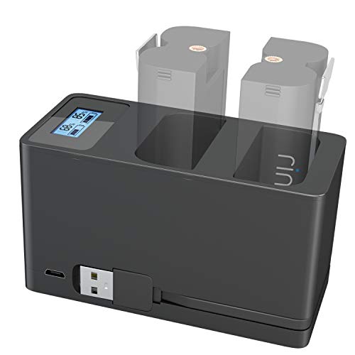 Feirsh Charger Station for Ring Battery, Dual Rechargeable Batteries Charging Station Compatible with Ring Spotlight Cam Battery, Ring Video Doorbell 2 & Ring Stick Up Cam Battery (NOT Batteries)