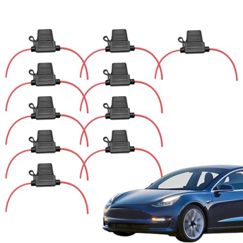 Soporte De Fusibles Impermeable Para Automóviles, Soporte De Fusible Impermeable Estándar 10 Piezas, De Circuito De Vehículos De Alta Resistencia Estable, Garantía De Operaciones Estables, Sop
