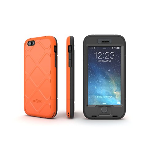 Dog & Bone Waterproof Case for Apple iPhone 6 / 6S - Retail Packaging - Orange
