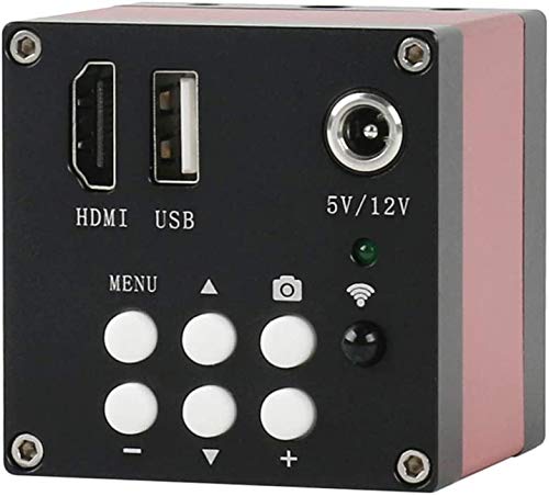 16MP HDMI Industrial Digitales Videomikroskop & 180X C-Mount-Objektiv & 56 LED einstellbare Mikroskop-Ringlichtunterstützung U-Disk-Speichervideo