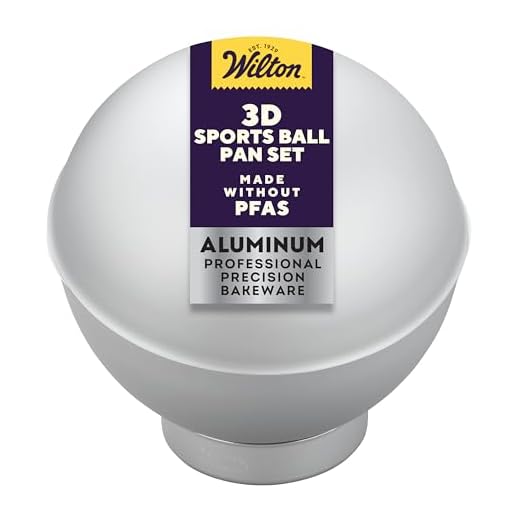 Wilton 3D-Kuchenform Ball − Basketball, Baseball, Fußball, Football
